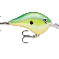 Big Rock Sports Rapala DT16RTA Dives-To 16 Crankbait, 2 3/4", 3/4 Oz, Rasta Hard Baits
