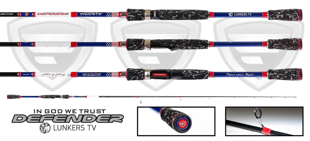 FavoriteUSA Spinning Rods DEFENDER LUNKERS TV SPINNING ROD 7'3" MH 1 FavoriteUSA Spinning Rods DEFENDER LUNKERS TV SPINNING ROD 7'3" MH