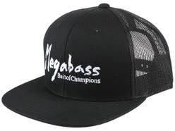 Megabass Of America Apparel MEGABASS BRUSH TRUCKER HAT (BLACK/WHITE)